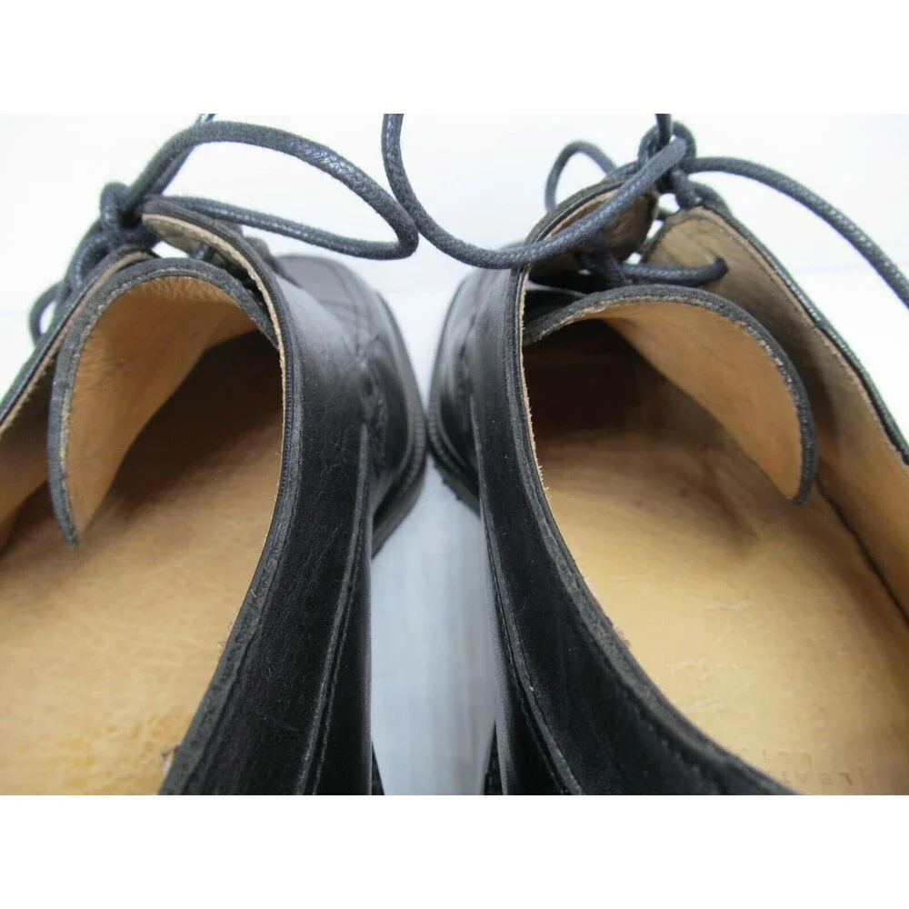 Coach Malone Mens Black Leather Split Toe Derbys Size US 8 D Made In Italy